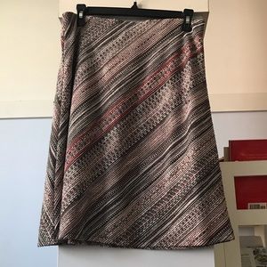 Patterned Midi Skirt - Size M
